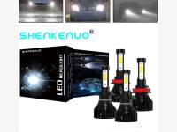 H7 և H11 160W COB LED CANBUS 4 կողմանի պայծառ ունիվերսալ լամպեր 360 ճառագայթով 6000K