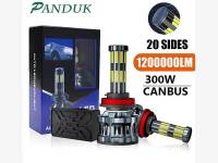 ԼամպերH4/HB2/9003 COB LED CANBUS լուսարձակի 2 հատ գերպայծառ 20 կողմանի 360 բարձր/ցածր ճառագայթով լամպ 6000K, 300W